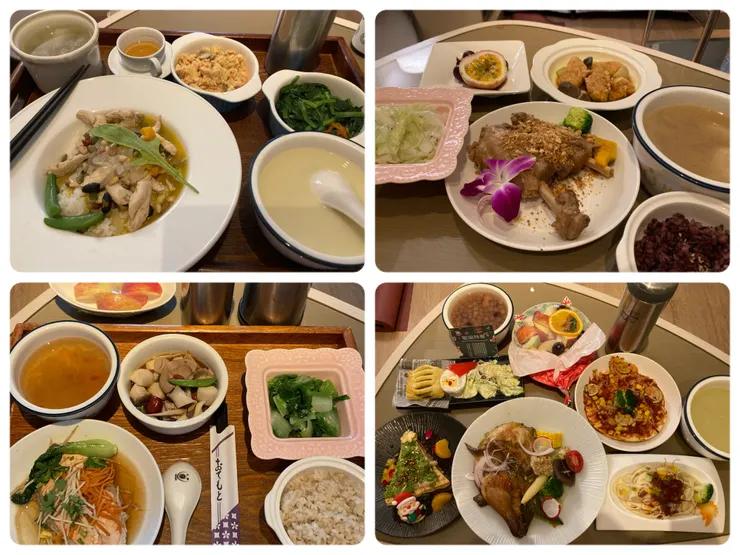 右下圖是妙伶月子餐的聖誕大餐！