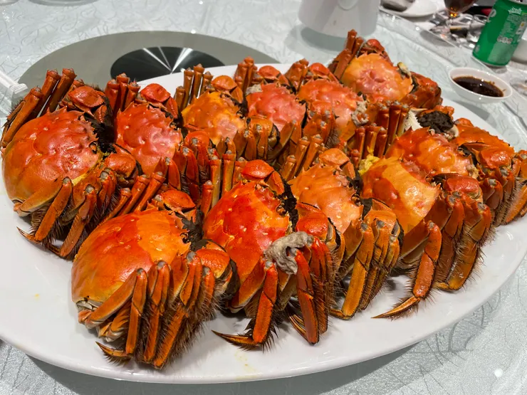 主角大閘蟹，人人有份，永不落空。（作者拍攝）