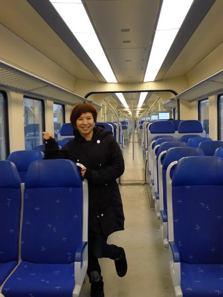 第一次搭荷蘭火車很興奮