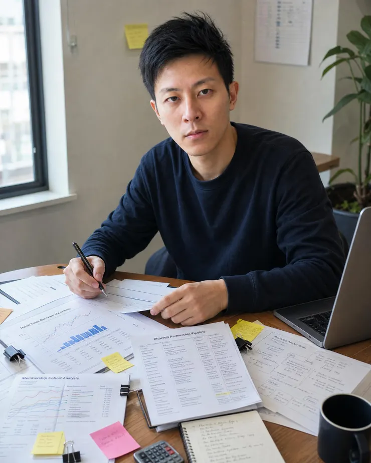 梁練偉評估私域會員分層、合作通路與營收模型