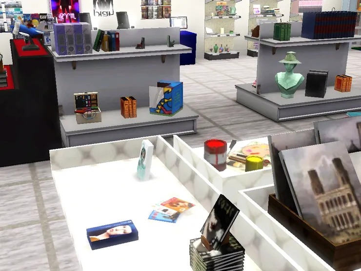 這張展示桌放著宣傳單張。