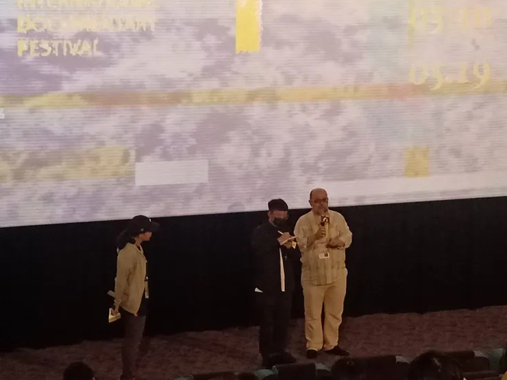 導演於TIDF映後座談出席。攝影／廖芷瑩。