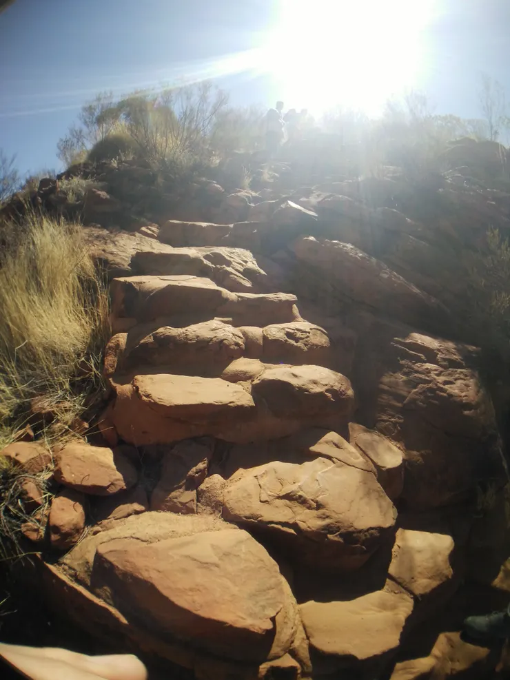 帝王谷需要爬到峽谷上方,陡峭的程度超過想像!邊爬邊欣賞遼闊風景,非常暢快。