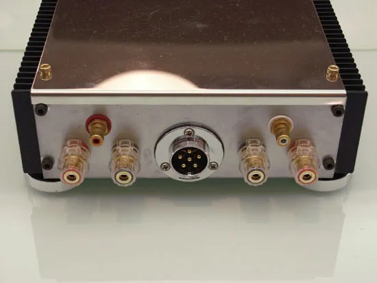 背板端子, RCA in, Speaker out, 6pin 的大端子是電源供應的轉接端子