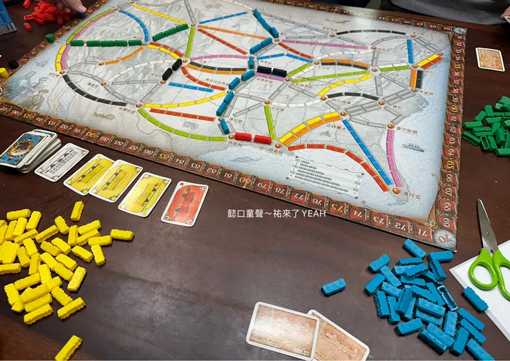 分配到的火車車廂跟地圖上的路線顏色沒有關聯。