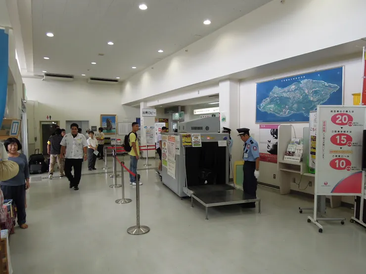 與那國空港託運行李安檢