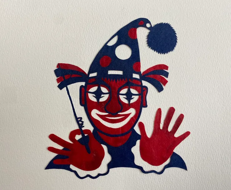 小丑 ([陳傳義]剪紙作品)