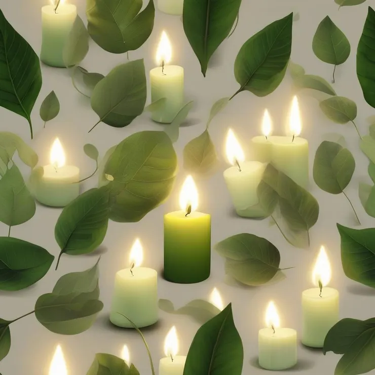 芽突的燭霞嫩葉