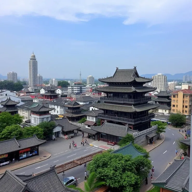 天中樓，乃是明台北城中之城。