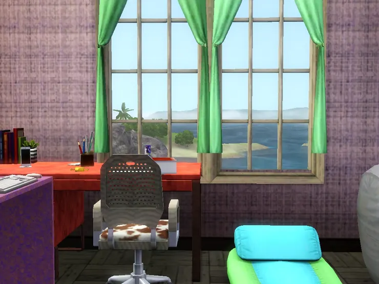 右下角的便是公子睡的浮床，平時收在衣櫃裏。