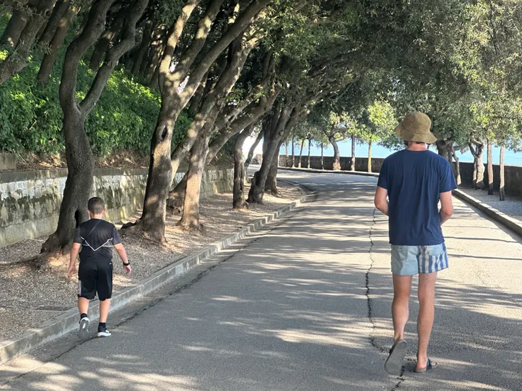 林蔭大道，安東和小弟腳步一樣，我也很喜歡這張照片