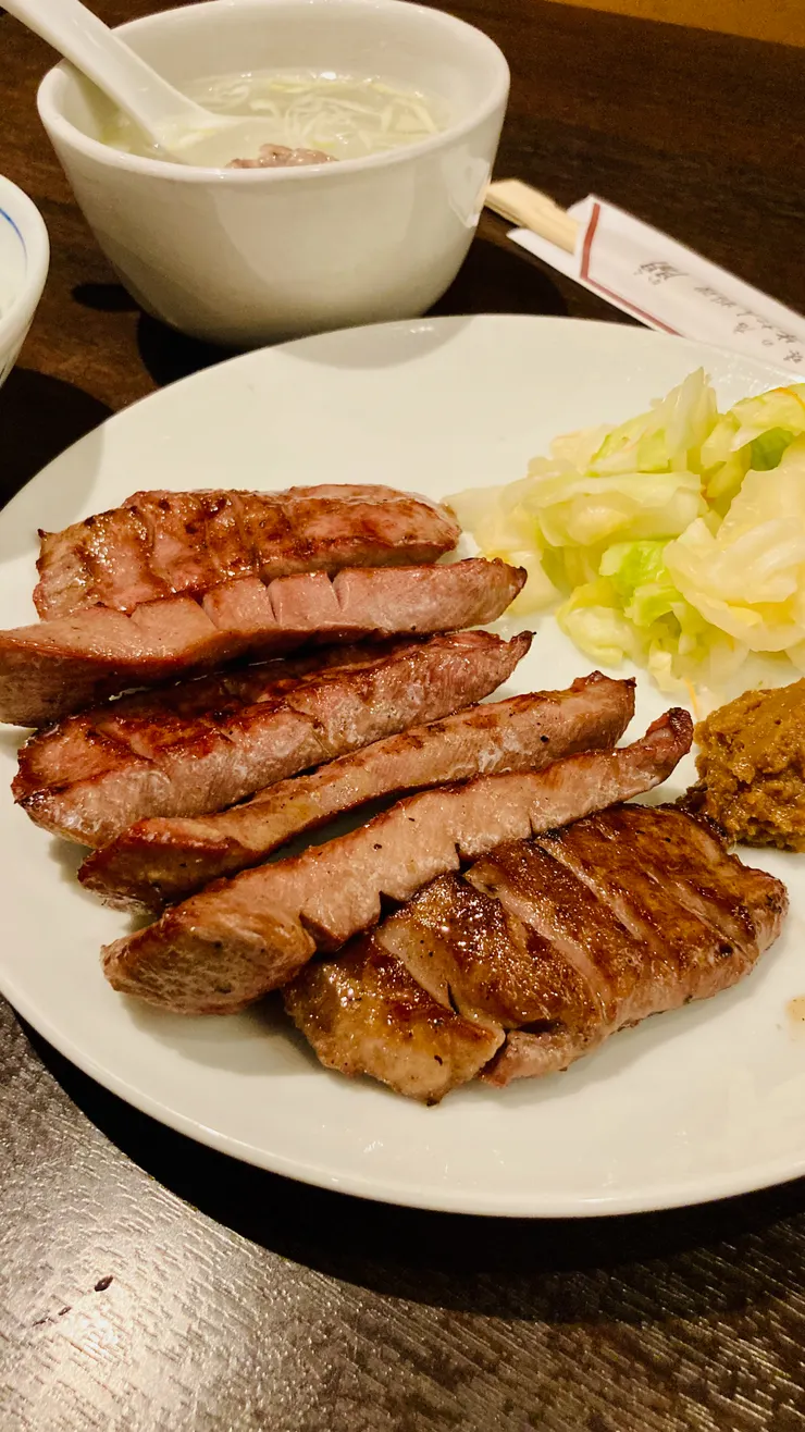 仙台|閣,炙燒牛舌定食(牛たん焼き定食)