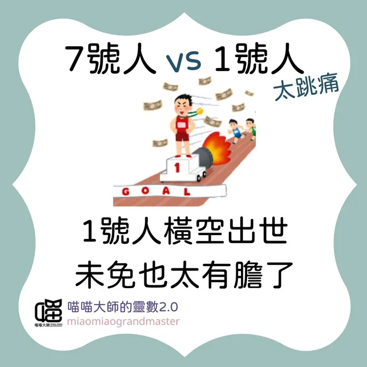 靈數7號人 vs. 1號人互動模式