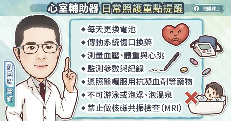 心室輔助器日常照護重點