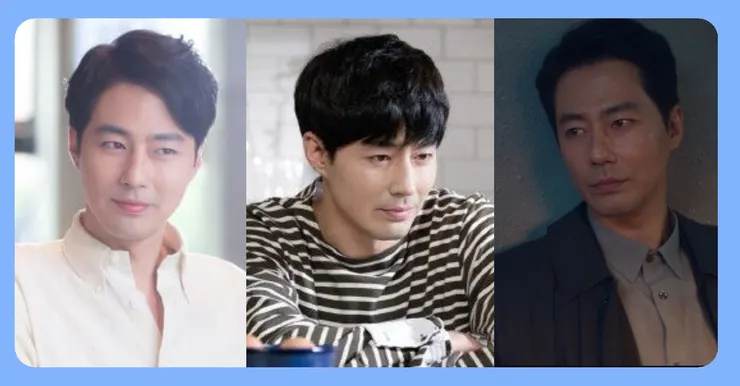 這是趙寅成在三部不同作品中的扮相,由左至右分別是2014年《沒關係,是愛情啊》的張載烈、2016 年的《Dear My Friends》的徐延河,最右邊的就是《Moving異能》中的金斗植(文山)