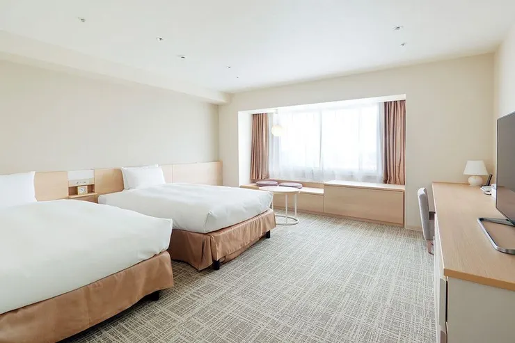 京王廣場飯店 札幌｜札幌站步行6分-標準大雙床房【不挑房】-1
