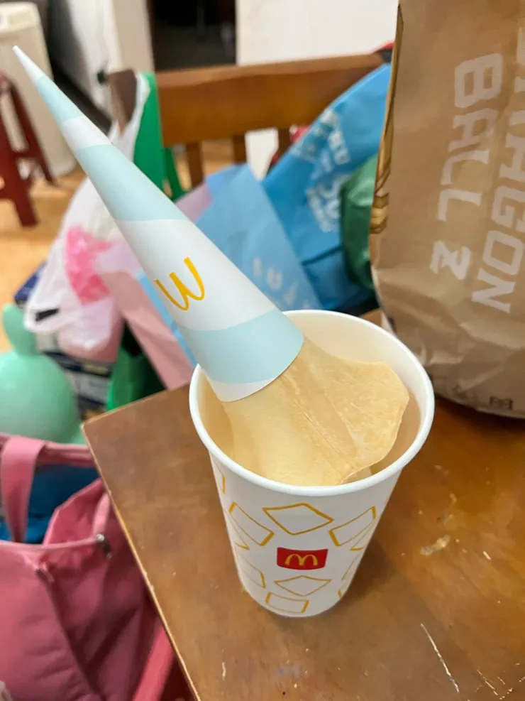 差點忘了它，大蛋捲冰淇淋。