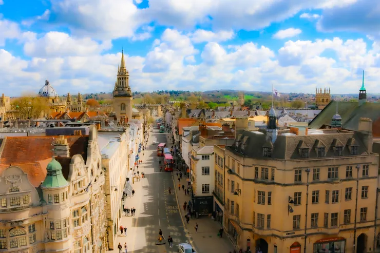 從卡爾法克斯塔上俯視牛津