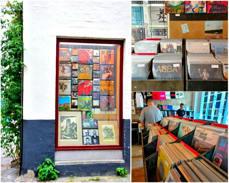 【我們住的Langestraat也有黑膠店,進去逛了一下,也没古典樂。】