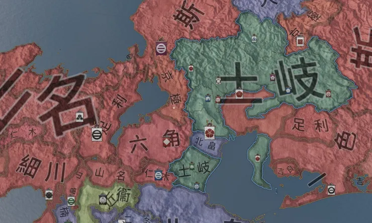 土岐康行之亂／《Crusader Kings 3》mod《Shogunate》遊戲截圖