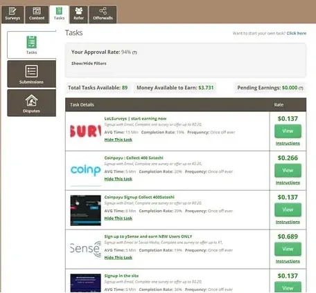 Timebulks Offerwalls