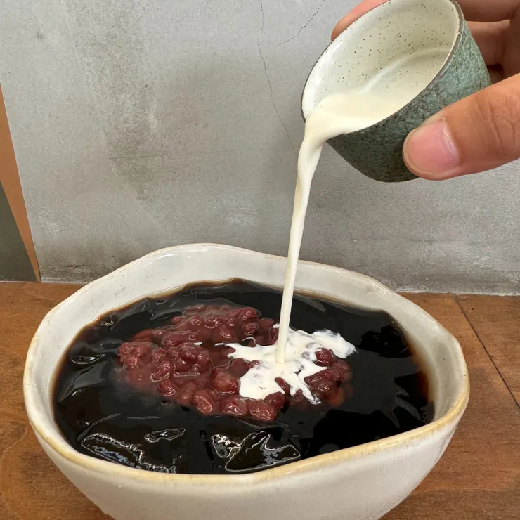 紅豆奶油嫩仙草