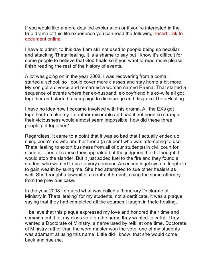 希塔療癒官方聲明