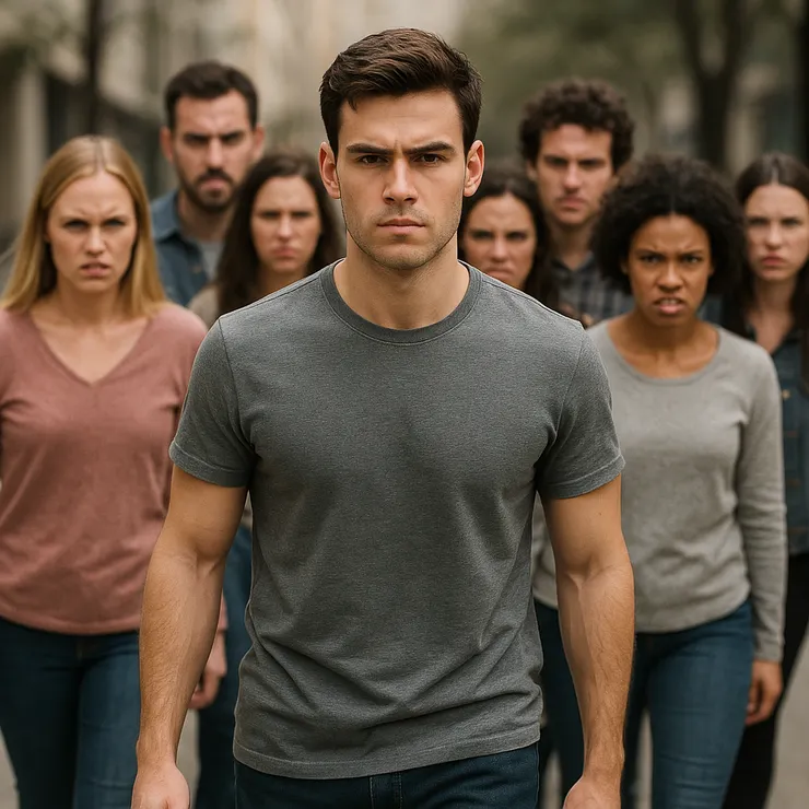 AI圖示：堅定向前，不被干擾。