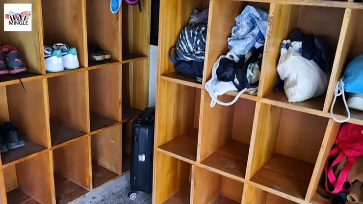 這裡的架子不能上鎖！