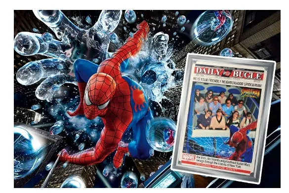 蜘蛛俠‧乘車遊紀念照