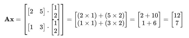A x ＝ [ [2 , 5]。[1；2]；[1 , 3]。[1；2] ]