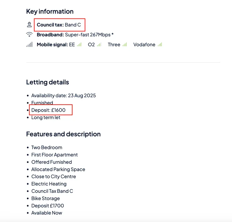 房子押金通常會是1-1.5個月的房租