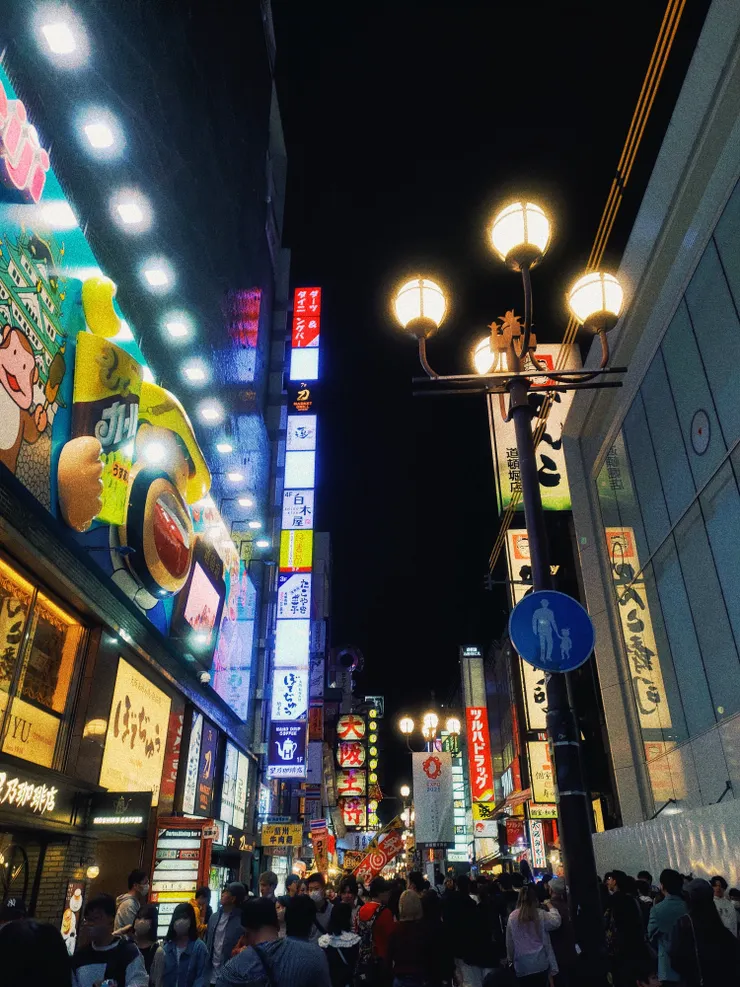 ＃黃金週的道頓堀人潮