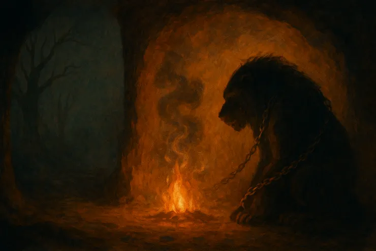 冷冽的風聲裡，火光一度搖曳。 那些鎖鏈，曾將心口綑緊， 如今化作霧影，隨夜色散去。