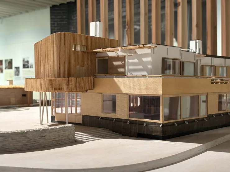 瑪麗亞別墅,大膽的將二樓畫室空間設計成建築焦點