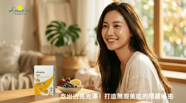 鋅能有助於皮膚組織蛋白質的合成,是維持肌膚健康不可或缺的關鍵。將高吸收率的「力能鋅」搭配富含維他命 C 的天然蔬果一起攝取,更能為透亮、好氣色打下最穩固的基礎