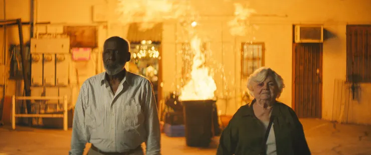 Richard Roundtree and June Squibb in 黛瑪 (2024) | © David Bolen