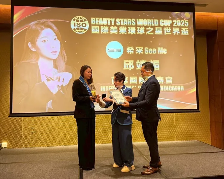 圖說：霏霏老師榮膺殊榮！受邀出任2025國際美業環球之星世界盃首席國際評審官。（圖／希冞美學）