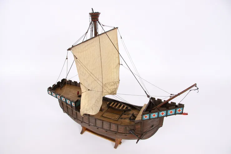 中世紀霍爾克船的模型