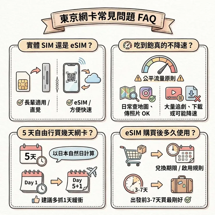 東京網卡痛點問題 FAQ