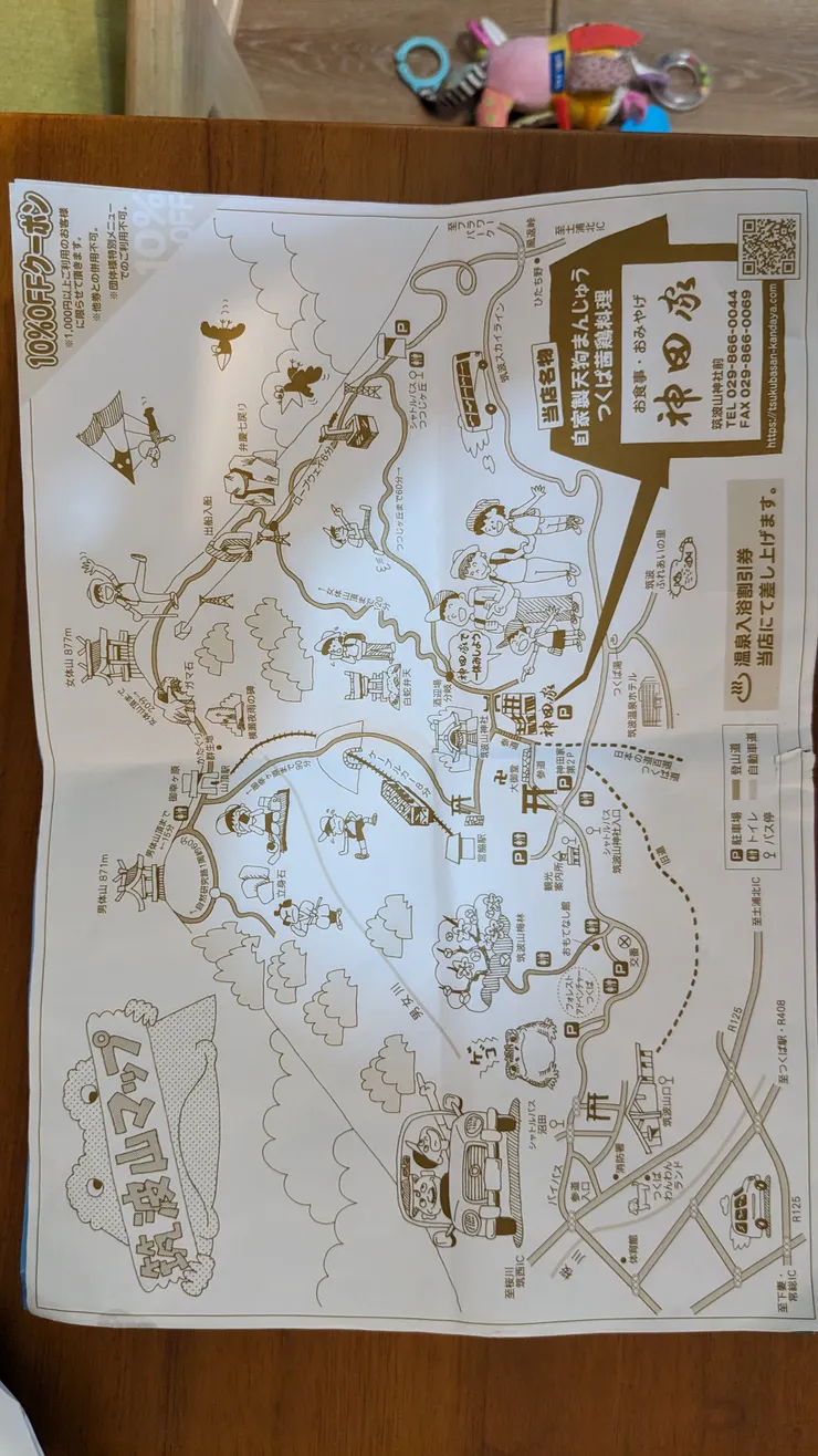 筑波山登山地圖