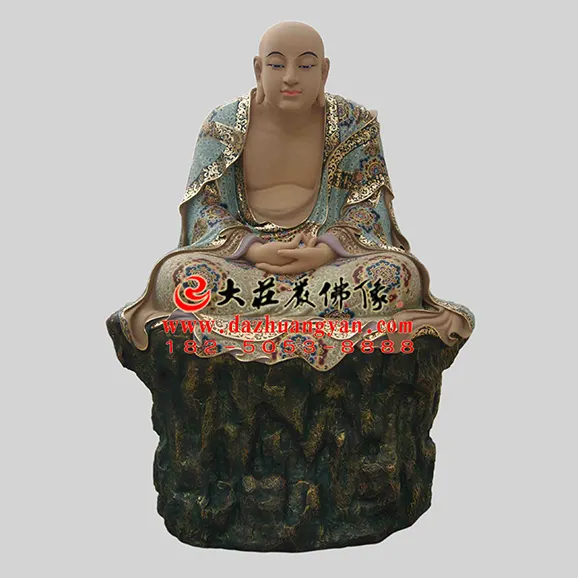 迦葉尊者彩繪佛像