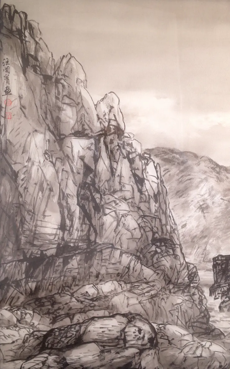 〈龍洞潮騷〉局部－海岩