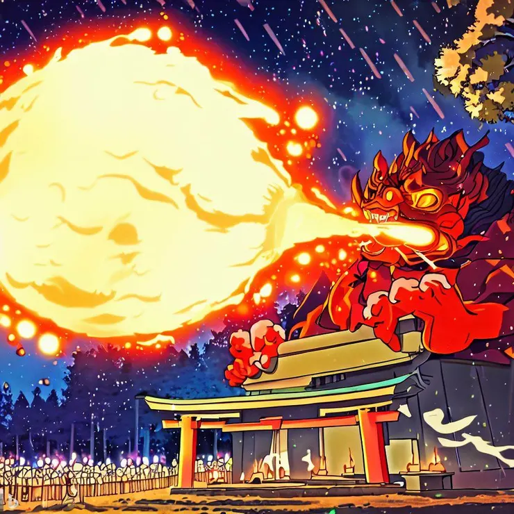 <火之神>使出爆裂火球