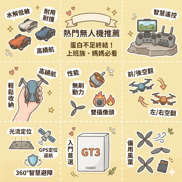 【無人機推薦】新手不怕炸機!Dcard/PTT熱推空拍機評比:旅遊Vlog/攝影玩家,高清屏控無人機/航拍機