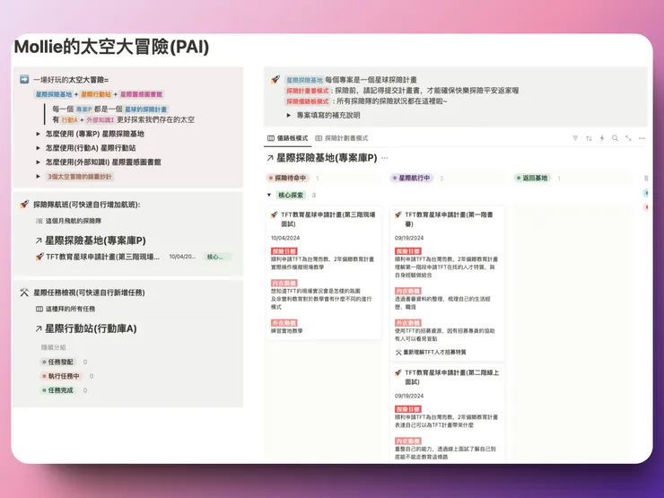 上半部(專案庫) + 導覽