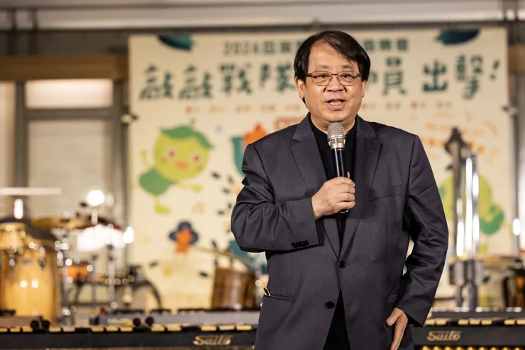 擊樂家朱宗慶表示，豆莢寶寶音樂會隨著多代人的努力，一直求新求變。（擊樂文教基金會提供）