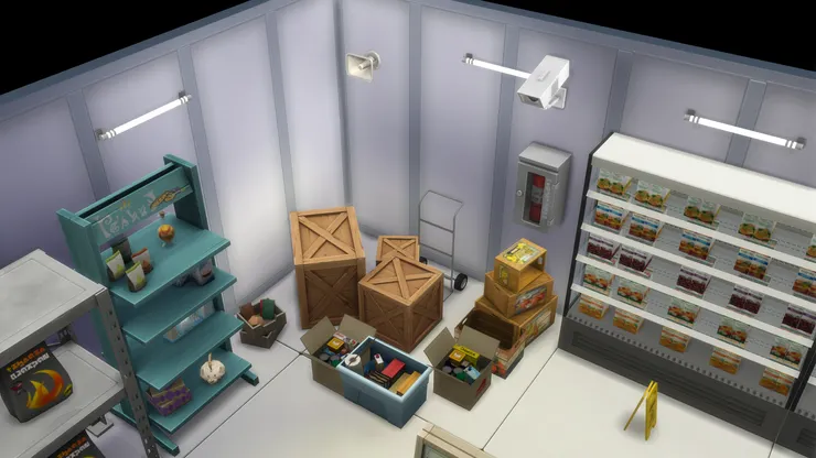 我把這角落改成一堆待上架和開箱的貨物。