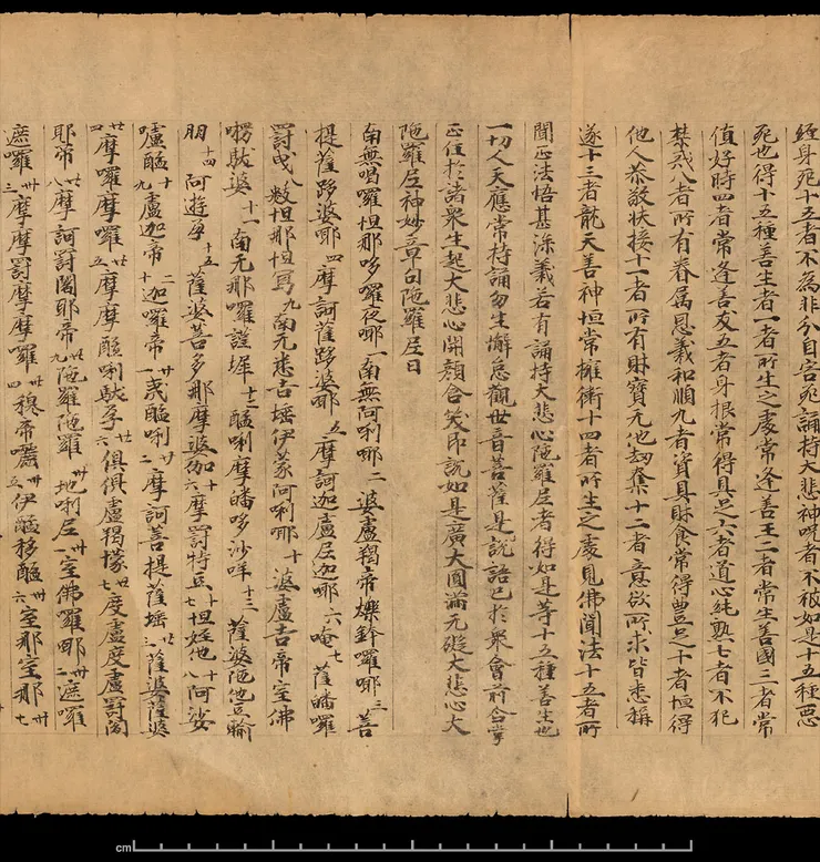 S.231敦煌殘本關於大悲咒的部分