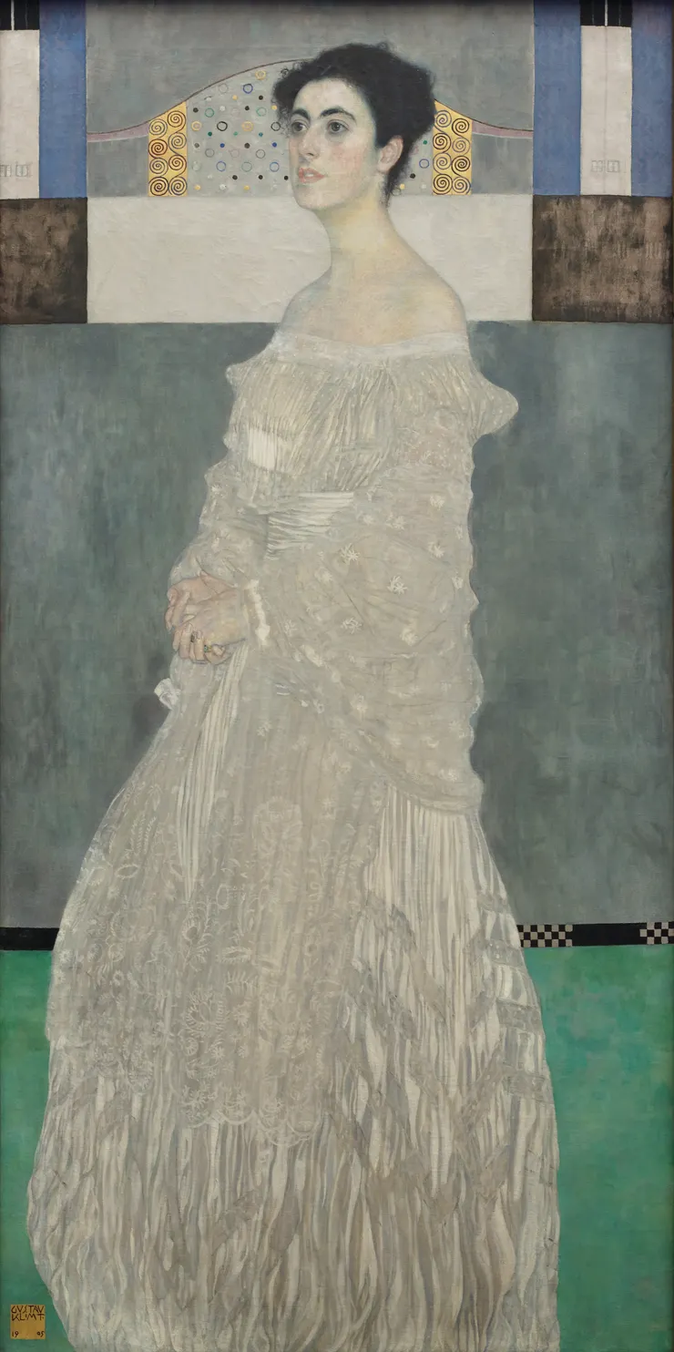 圖二：Margaret Stonborough-Wittgenstein, 1905, Gustav Klimt, 179.8 x 90.5 cm, Bayerische Staatsgemäldesammlungen - Neue Pinakothek München